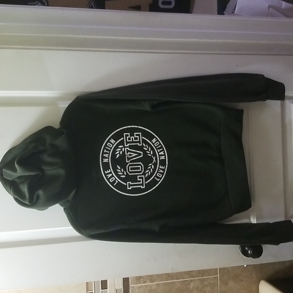 Love nation sweater - dark green - - Picture 2 of 12